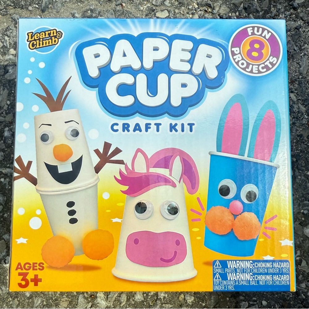 NIB PAPER CUP CRAFT KIT
